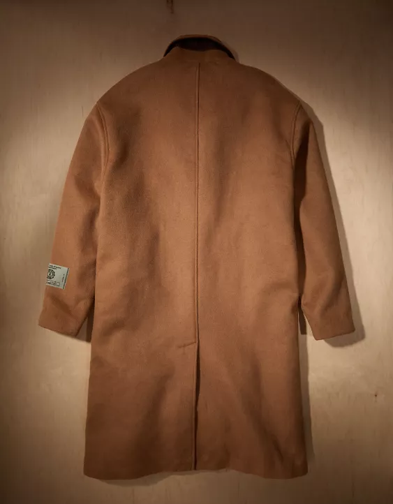 AE X Tru Kolors Wool-Blend Topcoat Brown 4 AE X Tru Kolors Wool-Blend Topcoat Brown - Image 4
