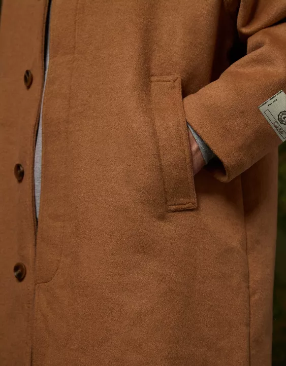 AE X Tru Kolors Wool-Blend Topcoat Brown 7 AE X Tru Kolors Wool-Blend Topcoat Brown - Image 7