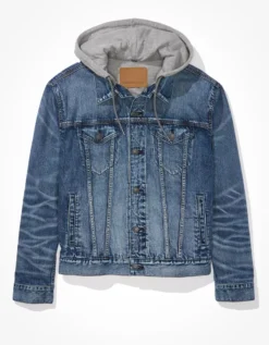 AE Hooded Denim Trucker Jacket 5 AE Hooded Denim Trucker Jacket -American Eagle Fashion 0106 1537 400 f