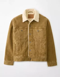 AE Corduroy Sherpa Trucker Jacket -American Eagle Fashion 0106 1589 209 f