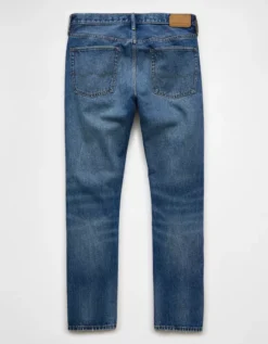 AE Ripped Original Straight Jean Destroyed Medium Wash 8 AE Ripped Original Straight Jean Destroyed Medium Wash -American Eagle Fashion 0111 7060 919 b