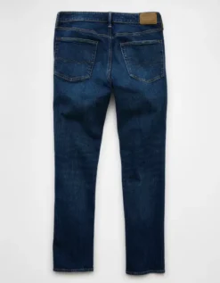 AE AirFlex+ Original Straight Jean Dark Rinse -American Eagle Fashion 0111 7127 534 b