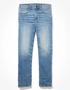 AE AirFlex+ Distressed Relaxed Straight Jean -American Eagle Fashion 0112 6295 470 f