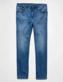 AE AirFlex+ Relaxed Straight Jean Medium Indigo -American Eagle Fashion 0112 6950 947 f