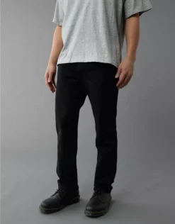 AE AirFlex+ TENCEL™ Fibers Relaxed Straight Jean Black