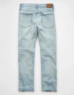 AE EasyFlex +TENCEL™ Fibers Relaxed Straight Jean Indigo Skylight Destroy -American Eagle Fashion 0112 7268 973 b