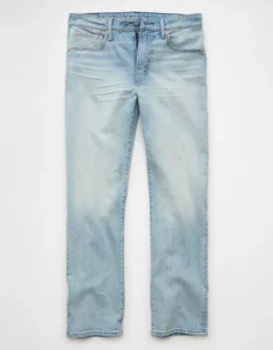 AE EasyFlex +TENCEL™ Fibers Relaxed Straight Jean Indigo Skylight Destroy -American Eagle Fashion 0112 7268 973 f