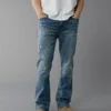 AE EasyFlex Patched Slim Bootcut Jean Destroyed Medium Wash
