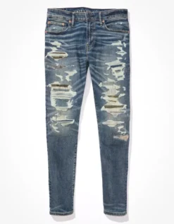 AE AirFlex+ Patched Athletic Skinny Jean 5 AE AirFlex+ Patched Athletic Skinny Jean -American Eagle Fashion 0114 6474 469 f