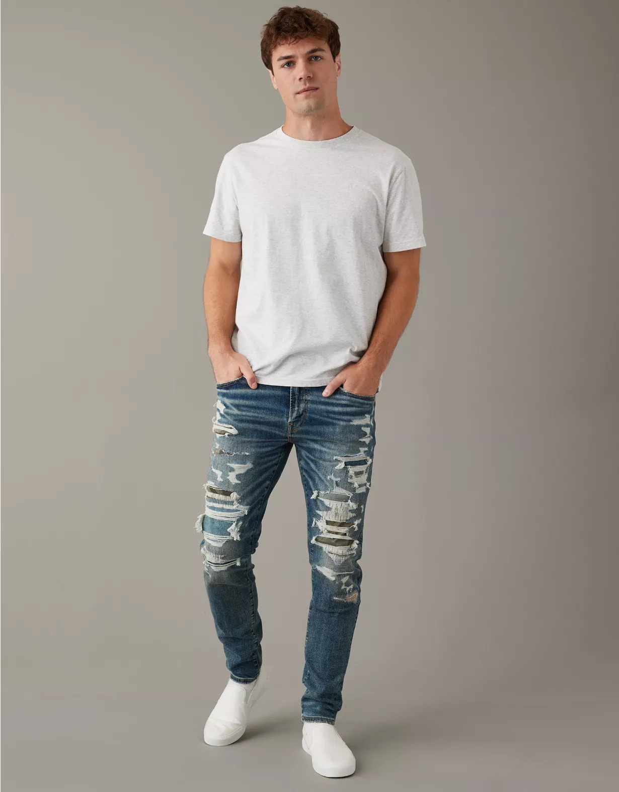 AE AirFlex+ Patched Athletic Skinny Jean 1 AE AirFlex+ Patched Athletic Skinny Jean