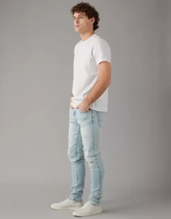 AE AirFlex+ Ultrasoft Patched Athletic Skinny Jean Crushed Ice 10 AE AirFlex+ Ultrasoft Patched Athletic Skinny Jean Crushed Ice -American Eagle Fashion 0114 6476 946 os