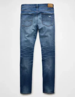 AE AirFlex+ Patched Athletic Skinny Jean Shadow Patched Blues -American Eagle Fashion 0114 6872 469 b