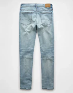 AE AirFlex+ Patched Athletic Skinny Jean Icy Repair -American Eagle Fashion 0114 7160 918 b