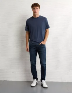 AE 24/7 Move Free Athletic Skinny Jean Deep Sea Blue
