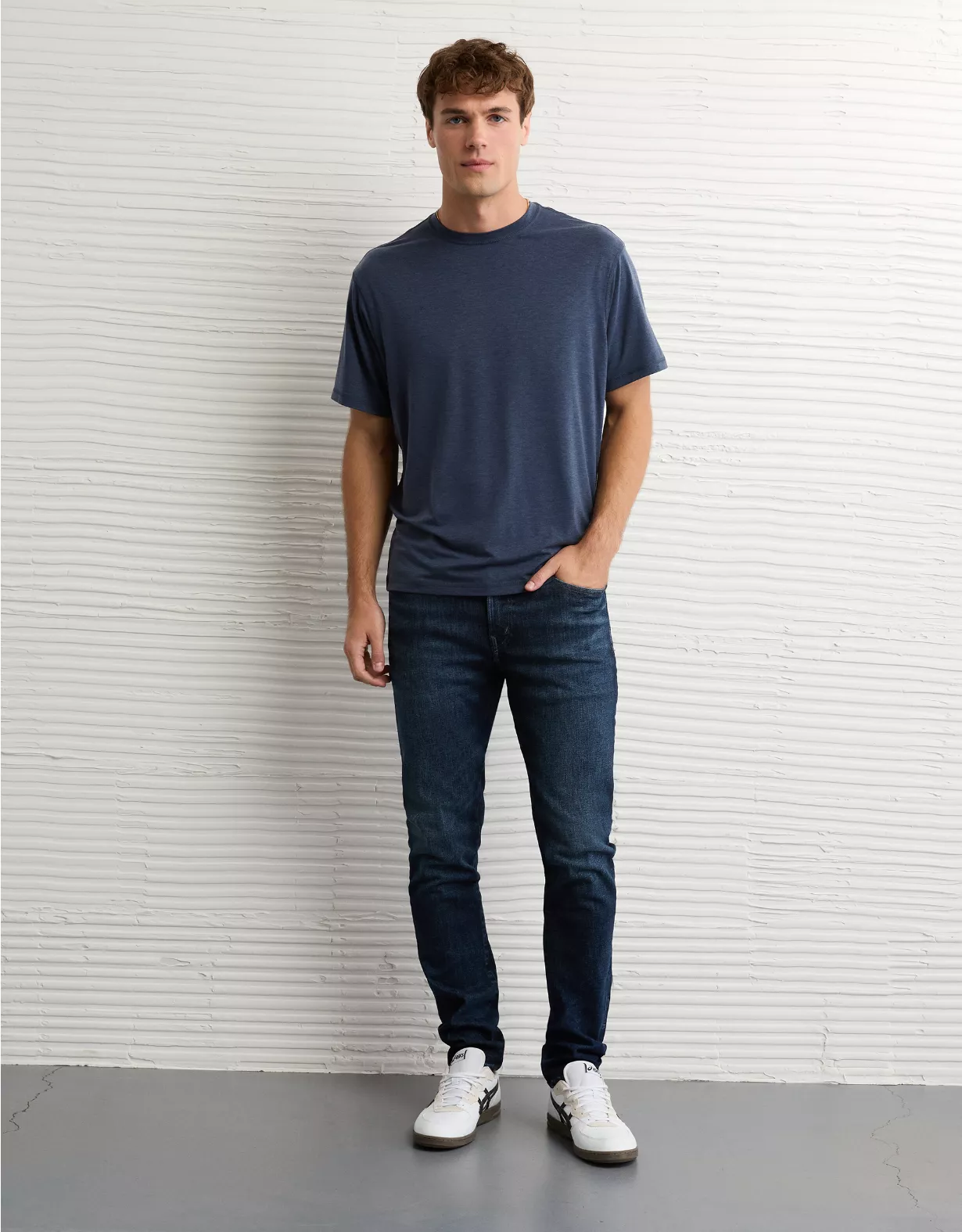 AE 24/7 Move Free Athletic Skinny Jean Deep Sea Blue 1 AE 24/7 Move Free Athletic Skinny Jean Deep Sea Blue