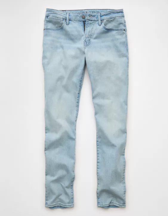 AE 24/7 Move Free Athletic Skinny Jean Light Bright Indigo 3 AE 24/7 Move Free Athletic Skinny Jean Light Bright Indigo - Image 3