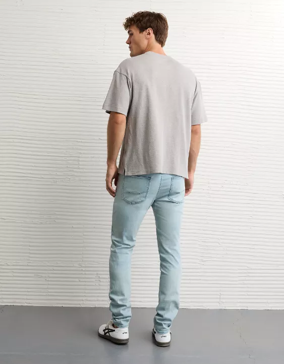 AE 24/7 Move Free Athletic Skinny Jean Light Bright Indigo 2 AE 24/7 Move Free Athletic Skinny Jean Light Bright Indigo - Image 2