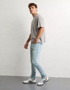 AE 24/7 Move Free Athletic Skinny Jean Light Bright Indigo 9 AE 24/7 Move Free Athletic Skinny Jean Light Bright Indigo -American Eagle Fashion 0114 7281 893 os