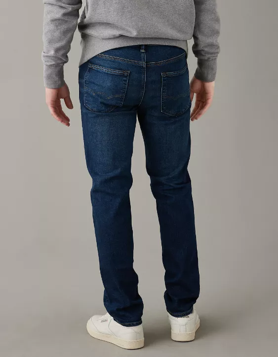AE AirFlex+ Slim Straight Jean Rustic Blue 2 AE AirFlex+ Slim Straight Jean Rustic Blue - Image 2