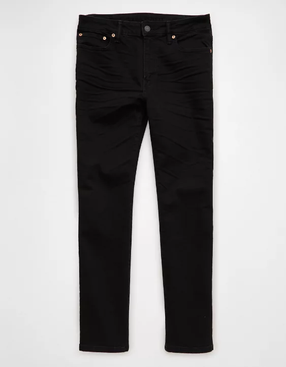AE AirFlex+ Slim Straight Jean Black 3 AE AirFlex+ Slim Straight Jean Black - Image 3