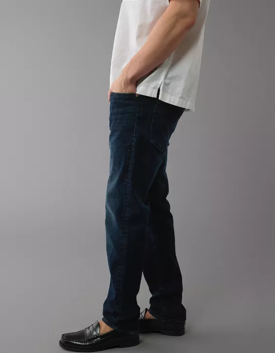 AE AirFlex+ Slim Straight Jean Blue Black 5 AE AirFlex+ Slim Straight Jean Blue Black - Image 5