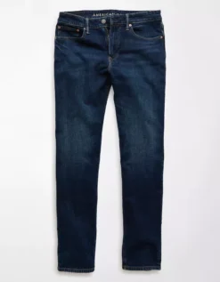 AE AirFlex+ TENCEL™ Fibers Slim Straight Jean Dark Indigo 7 AE AirFlex+ TENCEL™ Fibers Slim Straight Jean Dark Indigo -American Eagle Fashion 0116 7129 738 f