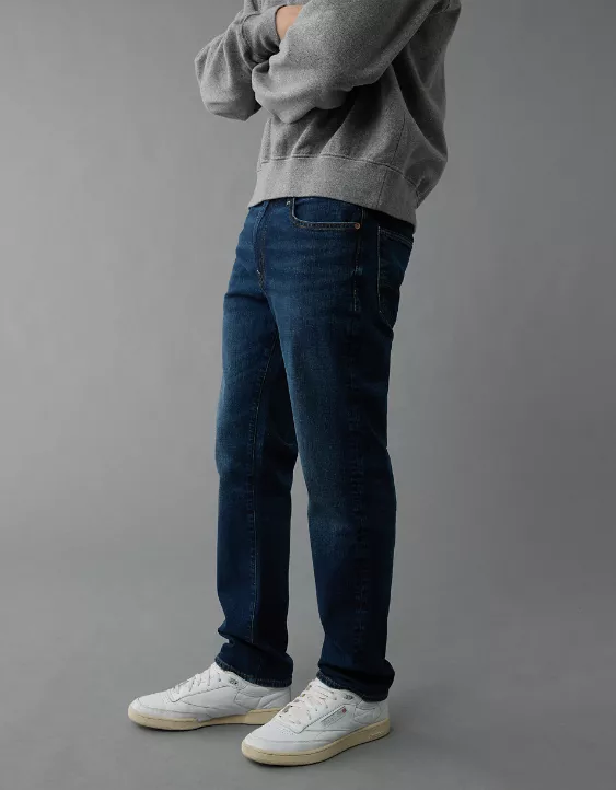 AE AirFlex+ TENCEL™ Fibers Slim Straight Jean Dark Indigo 5 AE AirFlex+ TENCEL™ Fibers Slim Straight Jean Dark Indigo - Image 5