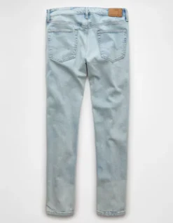 AE AirFlex+ TENCEL™ Fibers Slim Straight Jean Light Wash -American Eagle Fashion 0116 7132 915 b