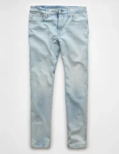 AE AirFlex+ TENCEL™ Fibers Slim Straight Jean Light Wash -American Eagle Fashion 0116 7132 915 f