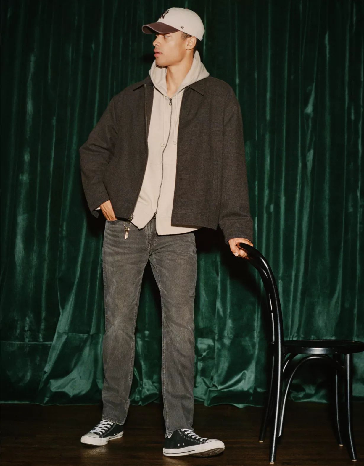 AE EasyFlex +TENCEL™ Fibers Slim Straight Jean Black Wash 1 AE EasyFlex +TENCEL™ Fibers Slim Straight Jean Black Wash