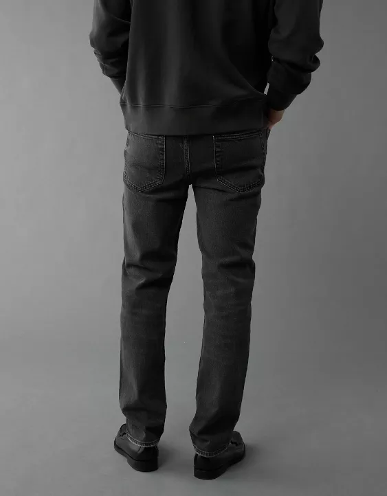 AE EasyFlex +TENCEL™ Fibers Slim Straight Jean Black Wash 3 AE EasyFlex +TENCEL™ Fibers Slim Straight Jean Black Wash - Image 3