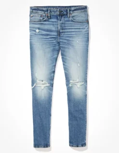 AE AirFlex+ Ripped Slim Jean -American Eagle Fashion 0117 6484 501 f