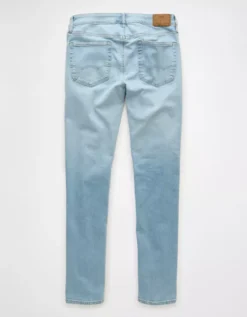 AE AirFlex+ Slim Jean Silver Light Blue -American Eagle Fashion 0117 7073 491 b