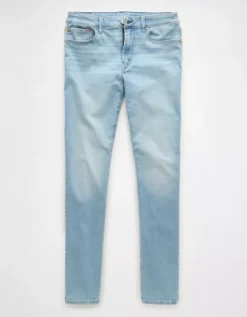 AE AirFlex+ Slim Jean Silver Light Blue -American Eagle Fashion 0117 7073 491 f