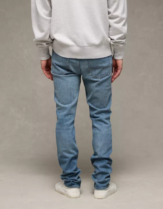 AE AirFlex+ TENCEL™ Fibers Patched Slim Jean Medium Vintage 2 AE AirFlex+ TENCEL™ Fibers Patched Slim Jean Medium Vintage - Image 2