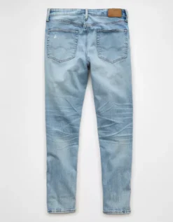 AE AirFlex+ Patched Athletic Fit Jean Light Destroy Wash -American Eagle Fashion 0118 7069 508 b