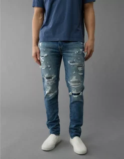 AE AirFlex+ Patched Skinny Jean Medium Destroy