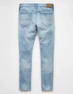 AE AirFlex+ Patched Skinny Jean Destroyed Light Wash 8 AE AirFlex+ Patched Skinny Jean Destroyed Light Wash -American Eagle Fashion 0119 7277 916 b