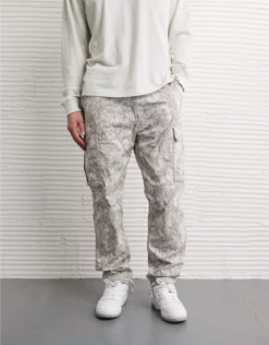 AE Flex Lived-In Cargo Pant White Washed