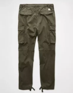 AE Flex Lived-In Cargo Pant Olive Moss -American Eagle Fashion 0123 4882 342 b