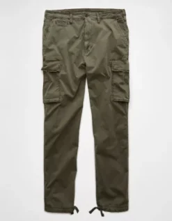 AE Flex Lived-In Cargo Pant Olive Moss -American Eagle Fashion 0123 4882 342 f