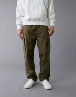 AE Flex Relaxed Cargo Pant Green Olive