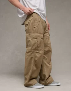 AE Flex Ultra Baggy Cargo Pant Field Khaki -American Eagle Fashion 0123 5290 872 os