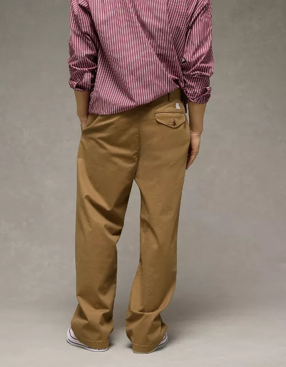 AE Flex Baggy Lived-In Khaki Pant Toasted Almond 2 AE Flex Baggy Lived-In Khaki Pant Toasted Almond - Image 2