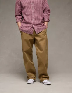 AE Flex Baggy Lived-In Khaki Pant Toasted Almond