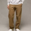 AE Flex Loose Lived-In Khaki Pant Toasted Almond