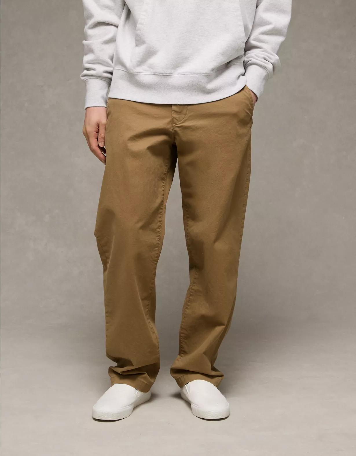 AE Flex Loose Lived-In Khaki Pant Toasted Almond 1 AE Flex Loose Lived-In Khaki Pant Toasted Almond