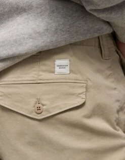 AE Flex Loose Lived-In Khaki Pant Light Khaki -American Eagle Fashion 0124 5307 281 d2