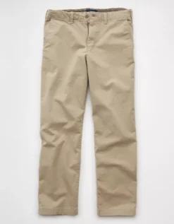 AE Flex Loose Lived-In Khaki Pant Light Khaki -American Eagle Fashion 0124 5307 281 f