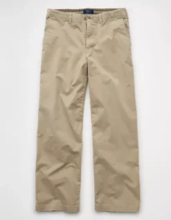 AE Flex Ultra Baggy Lived-In Khaki Pant Light Khaki 8 AE Flex Ultra Baggy Lived-In Khaki Pant Light Khaki -American Eagle Fashion 0124 5308 281 f